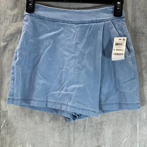 Bar III Women's Blue Whisper Chambray Pull-On Skort SZ XS - Picture 1 of 9
